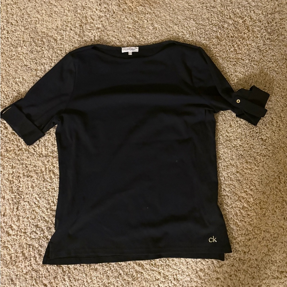 Calvin Klein Elegant Black Blouse